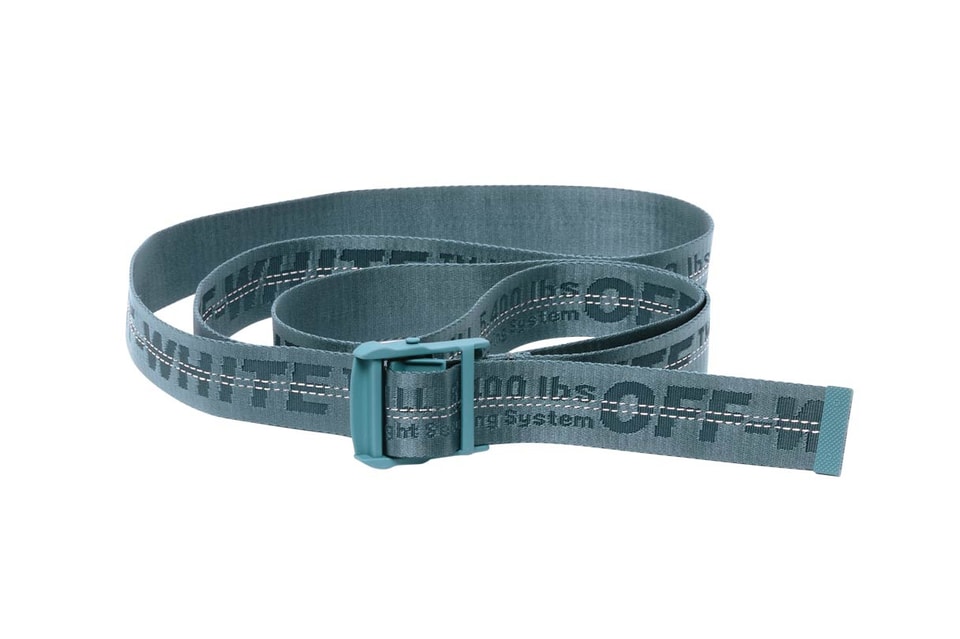 Off-White c/o Virgil Abloh Arrow Buckle Leather Belt in Blue for Men