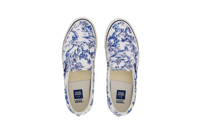 Opening Ceremony Vans Toile Slip On Blue