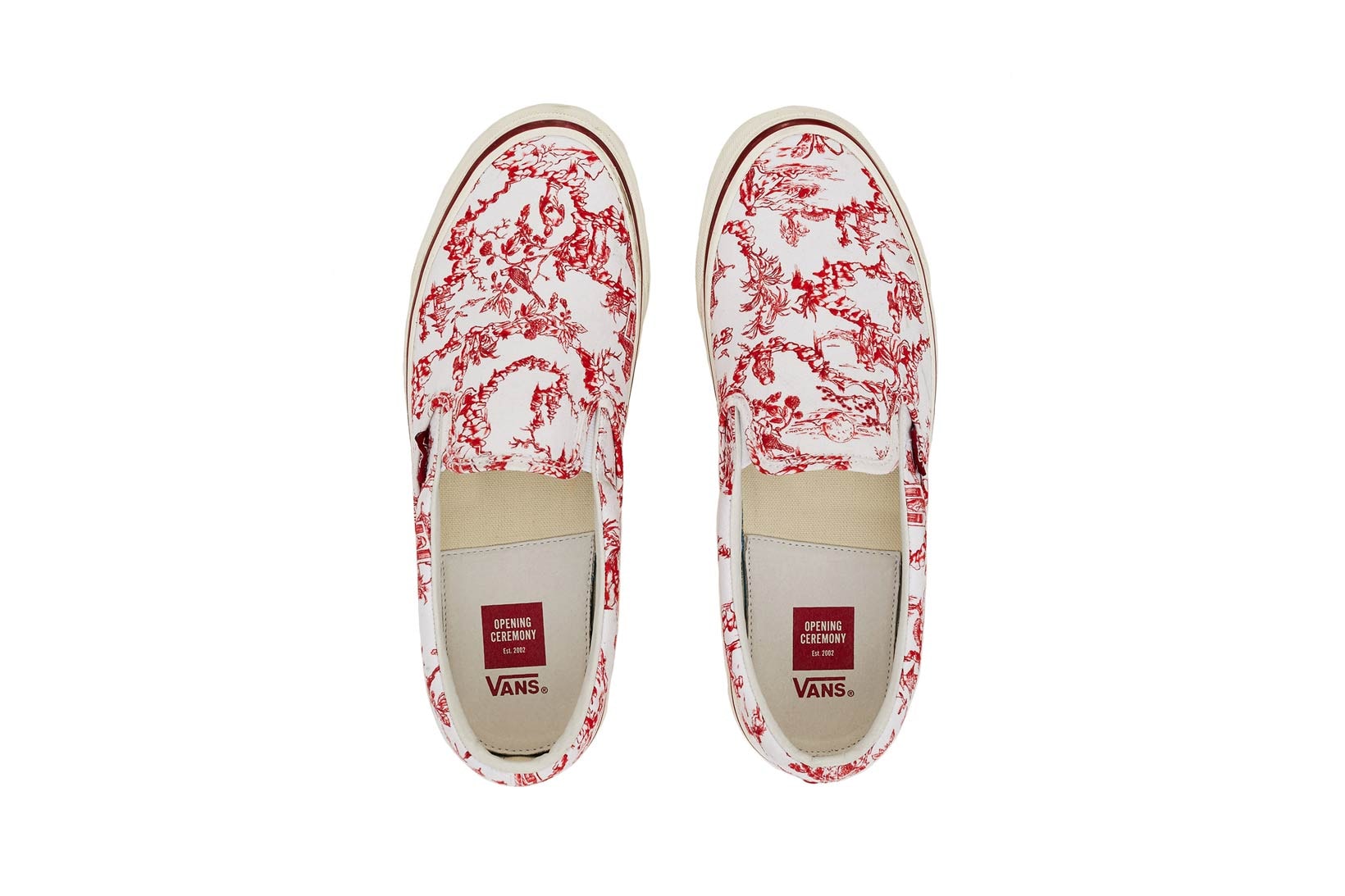 Opening Ceremony Vans Toile Slip On Red