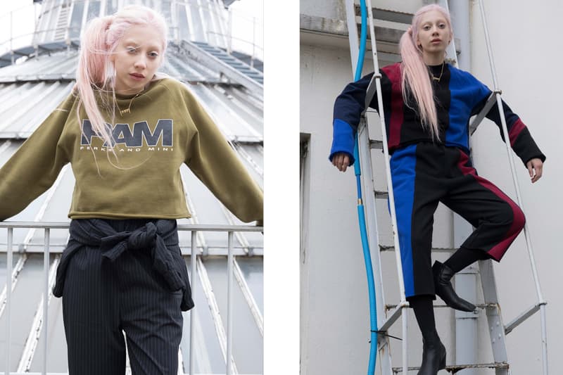 P.A.M. Fall/Winter 2018 Lookbook Sweater Green Long Sleeve Shirt Black Blue