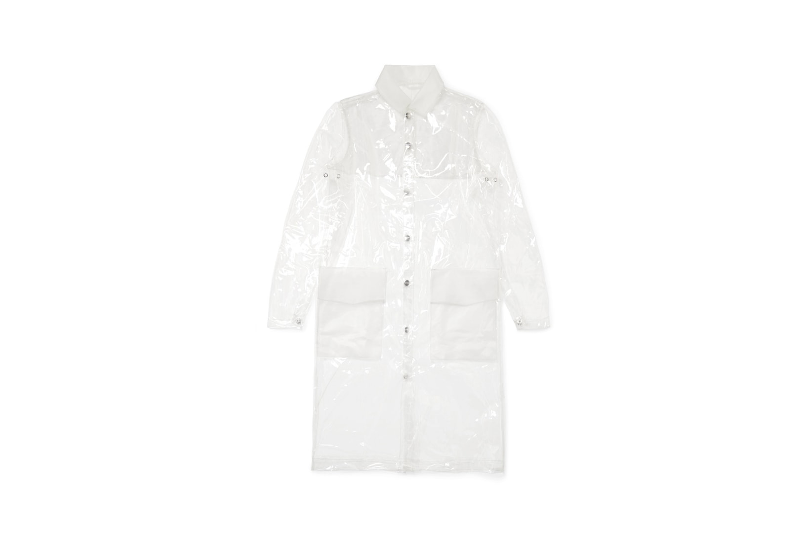 Rains x Net-a-Porter Capsule Collection Glossed-TPU Raincoat Clear