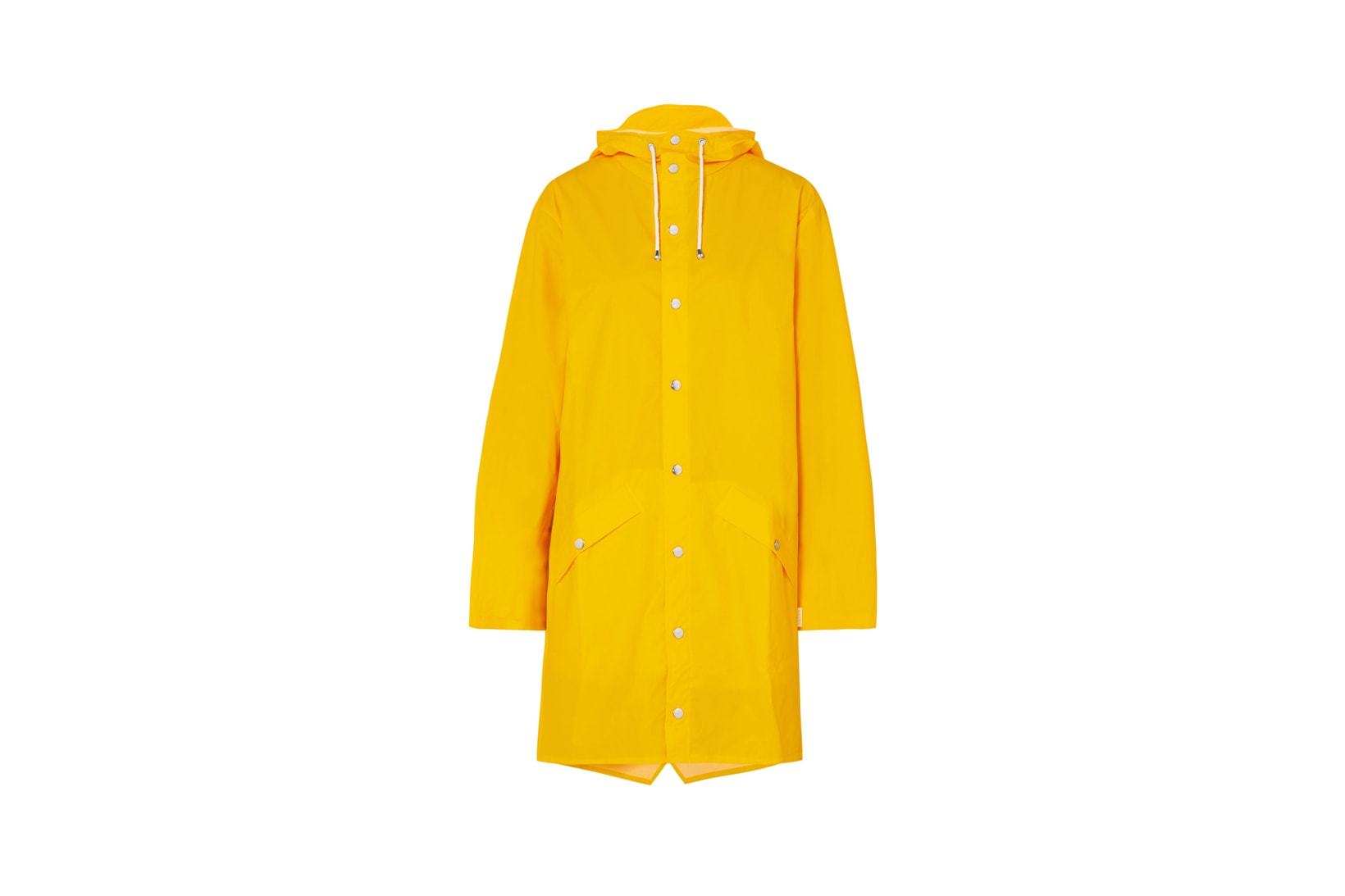 Rains x Net-a-Porter Capsule Collection Hooded Matte-PU Raincoat Yellow
