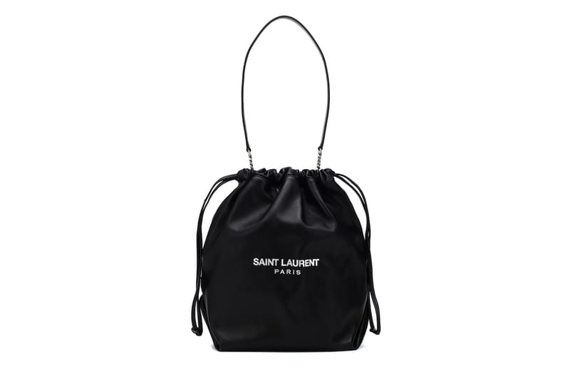 ysl black bucket bag