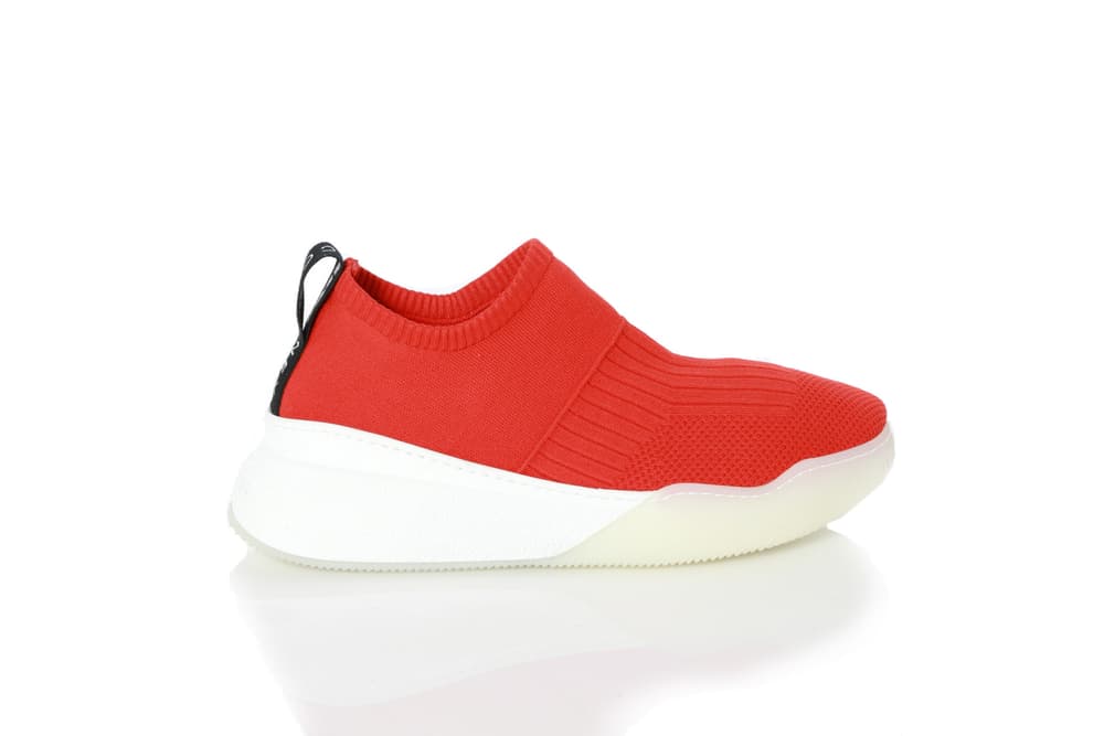 Stella McCartney Sustainable Loop Sneaker Shoe Sock Trainer Red Black