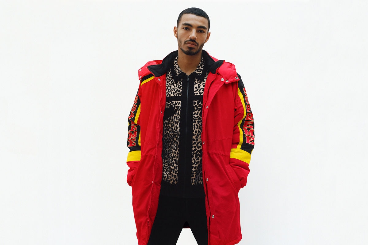 Supreme Fall/Winter 2018 Lookbook Parka Red Yellow