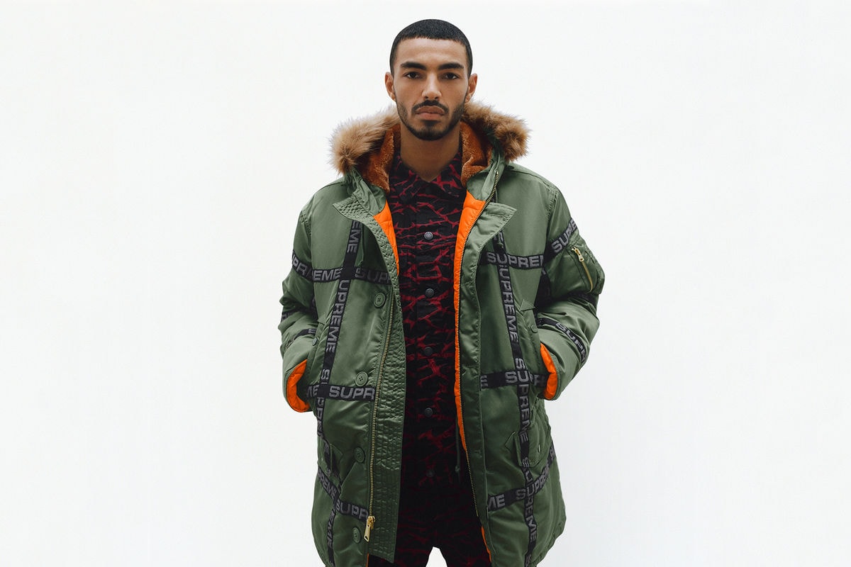 Supreme Fall/Winter 2018 Lookbook Coat Green Brown