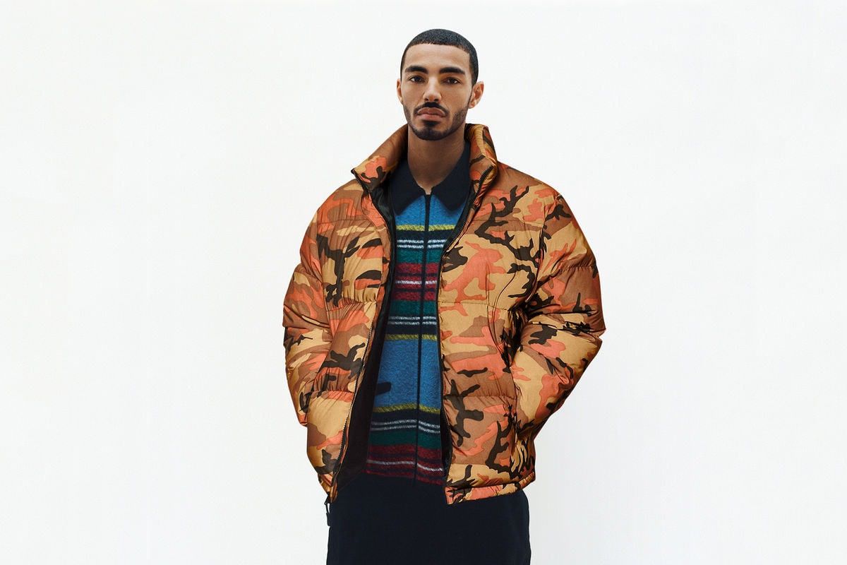 Supreme Fall/Winter 2018 Lookbook Camouflage Jacket Brown