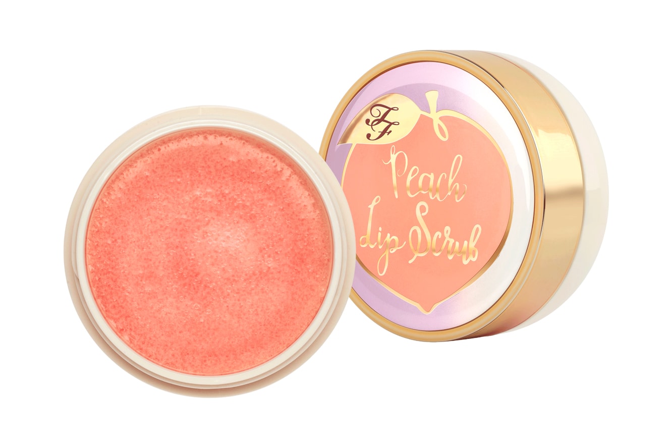 Too Faced Peaches and Cream Makeup Beauty Cosmetics Lip Scrub Foundation Eyeshadow Face Palette Lipstick Highlighter Bronzer