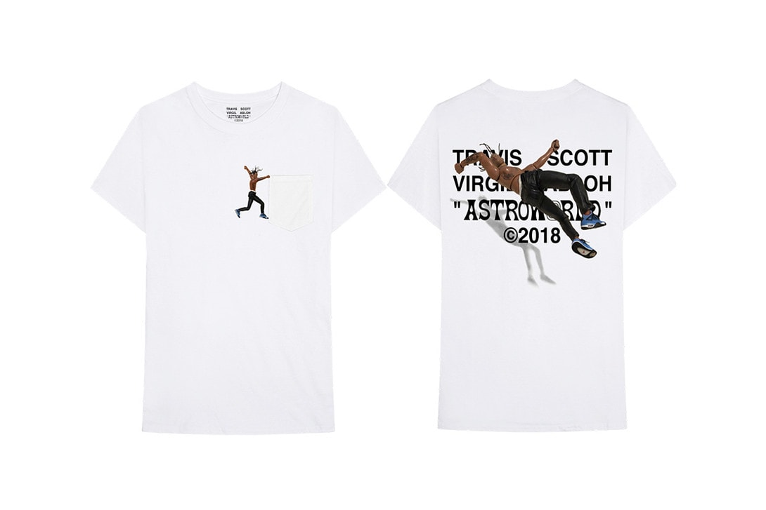 Travis Scott Astroworld Virgil Abloh Design Merchandise Merch T-Shirt Album Drop Tour