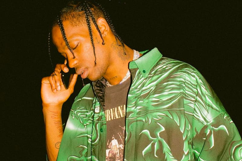 Travis Scott Rapper Green Shirt Nirvana T-Shirt