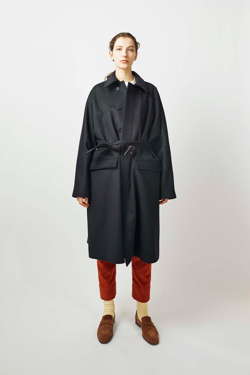 undecorated Fall/Winter 2018 Lookbook Coat Black Trousers Maroon