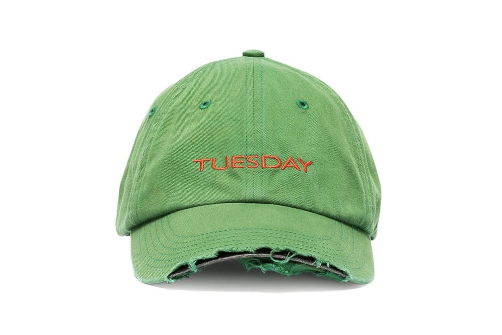 Vetements Weekday Embroidered Baseball Caps Monday Tuesday Wednesday Thursday
