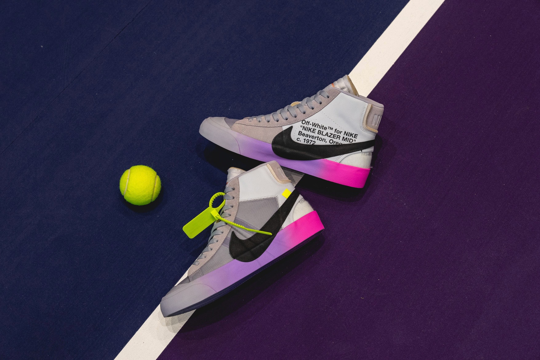 Serena Williams Off-White Nike Blazer Air Max 97 NikeCourt Flare Virgil Abloh Queen Collaboration