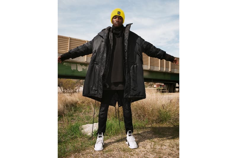 Y-3 Fall/Winter 2018 Collection Lookbook Coat Turtleneck Black