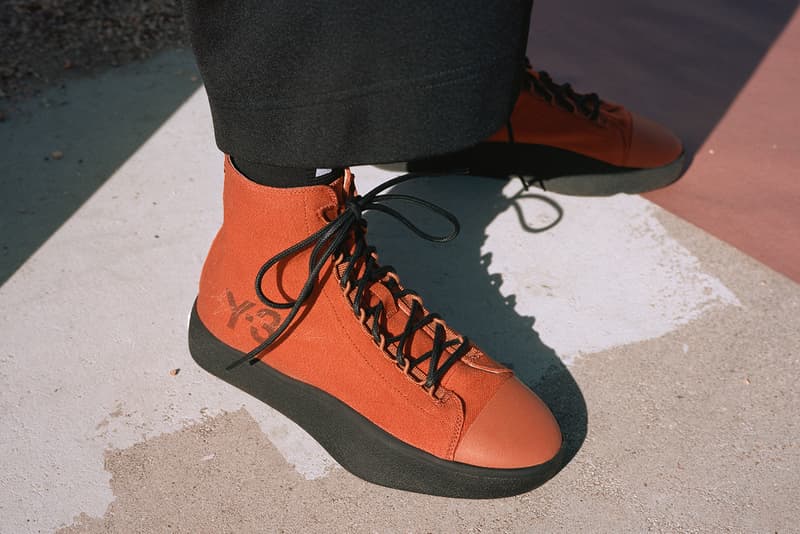 Y-3 Fall/Winter 2018 Collection Lookbook Bashyo II High Top Sneaker Orange