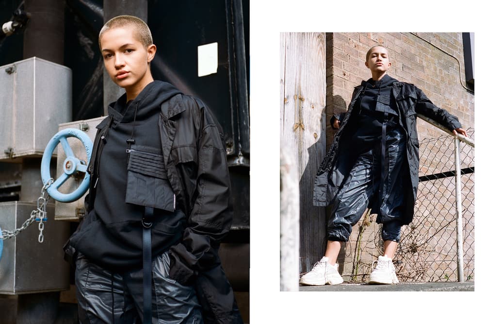 Tourne De Transmission TDT Fall/Winter 2018 Lookbook Streetwear Fashion Black Tactical Hat Range