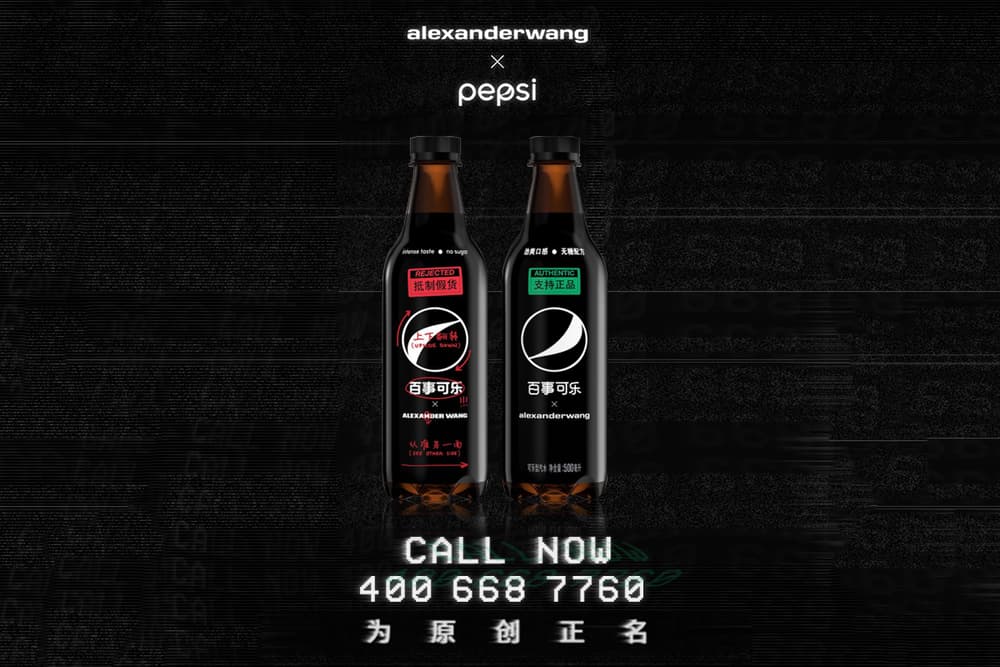 Alexander Wang Partners With Pepsi Black Soda Can Exclusive Limited Edition Design