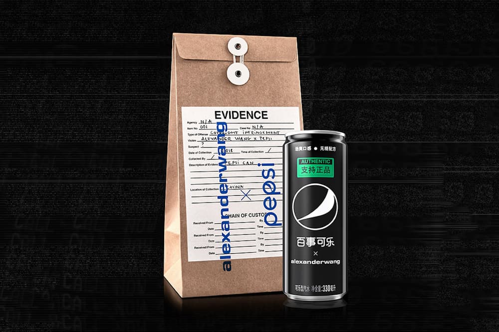 Alexander Wang Partners With Pepsi Black Soda Can Exclusive Limited Edition Design