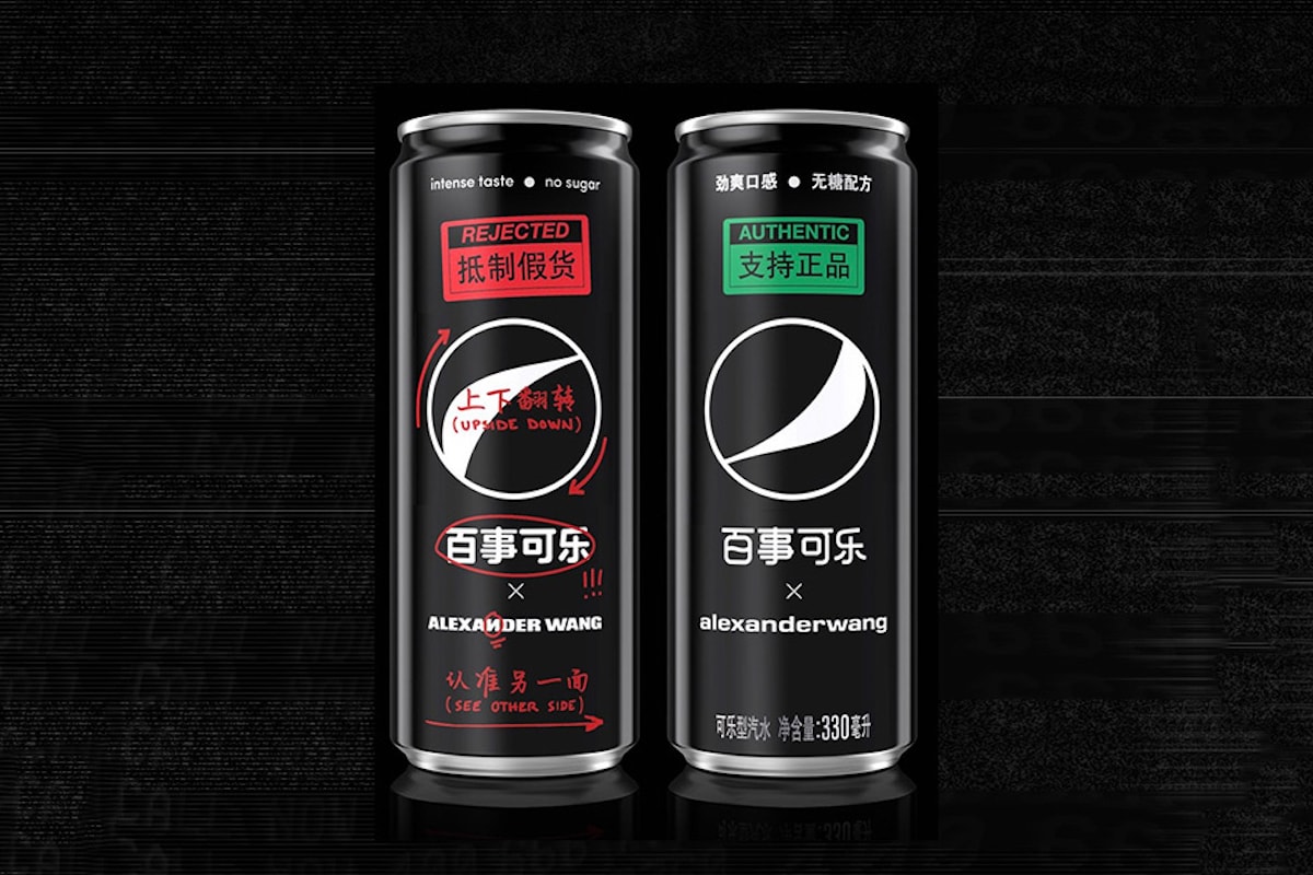 Alexander Wang Partners With Pepsi Black Soda Can Exclusive Limited Edition Design