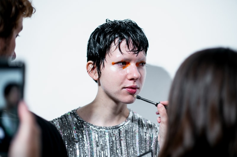 Ashish London Fashion Week Backstage Spring Summer 2019 SS19 Sequin Top Silver