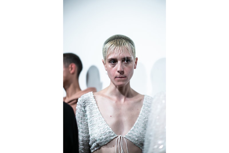 Ashish London Fashion Week Backstage Spring Summer 2019 SS19 Cut-Out Top White