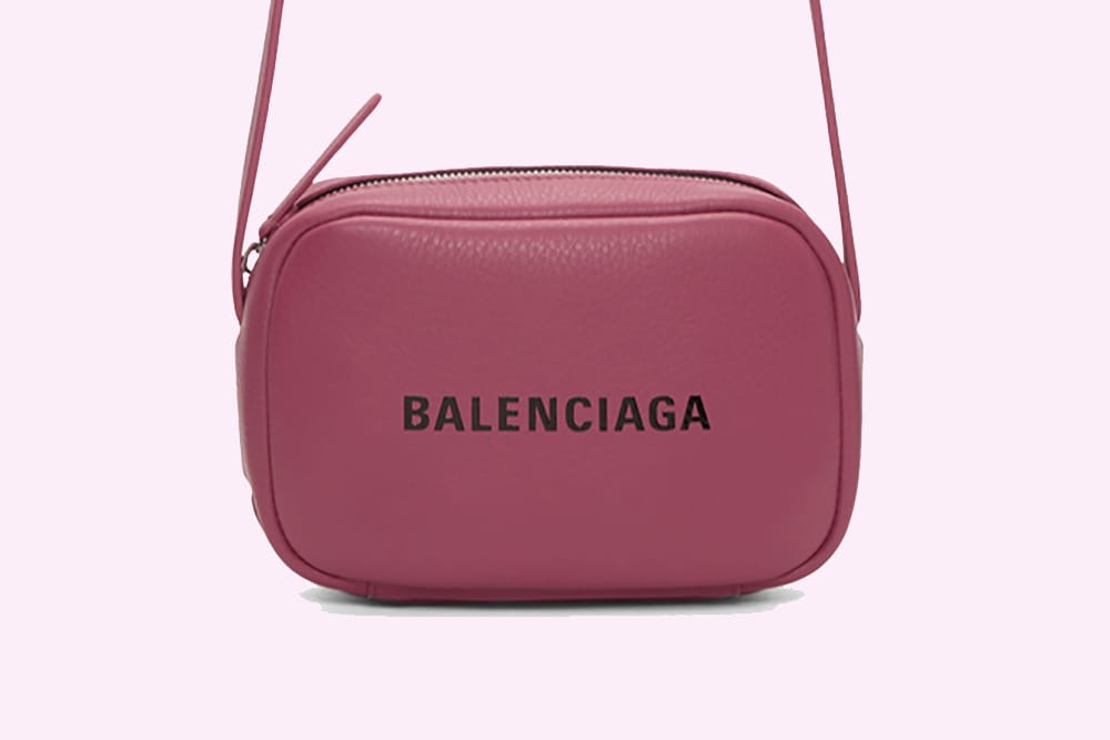 balenciaga pink camera bag
