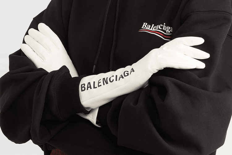 Balenciaga's New Logo Gloves Are the Perfect Amount of Extra