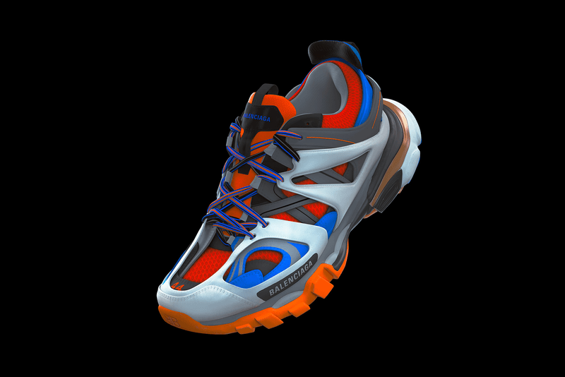 Balenciaga Track Sneaker Green Blue Orange