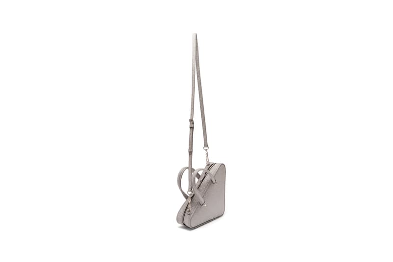 Balenciaga Triangle Duffle S Bag Glitter Silver