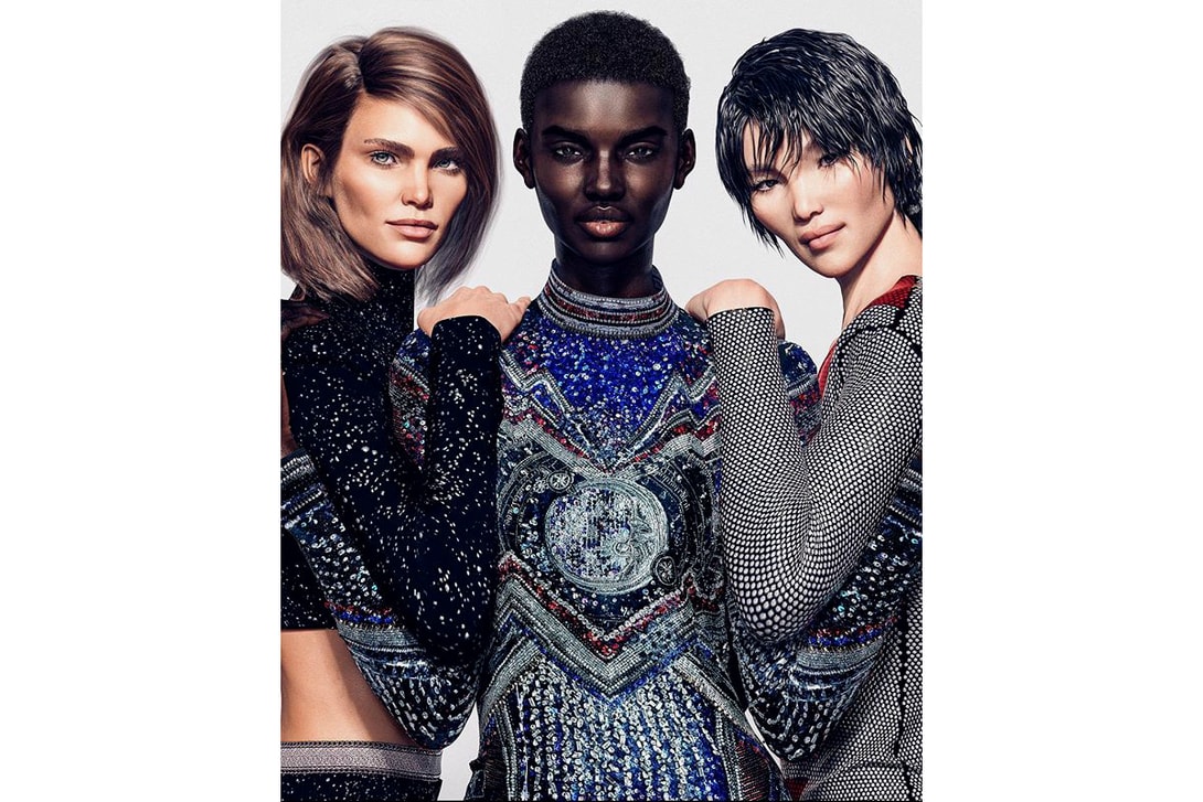 Balmain Fall/Winter 2018 Campaign Shudu Margot Zhi