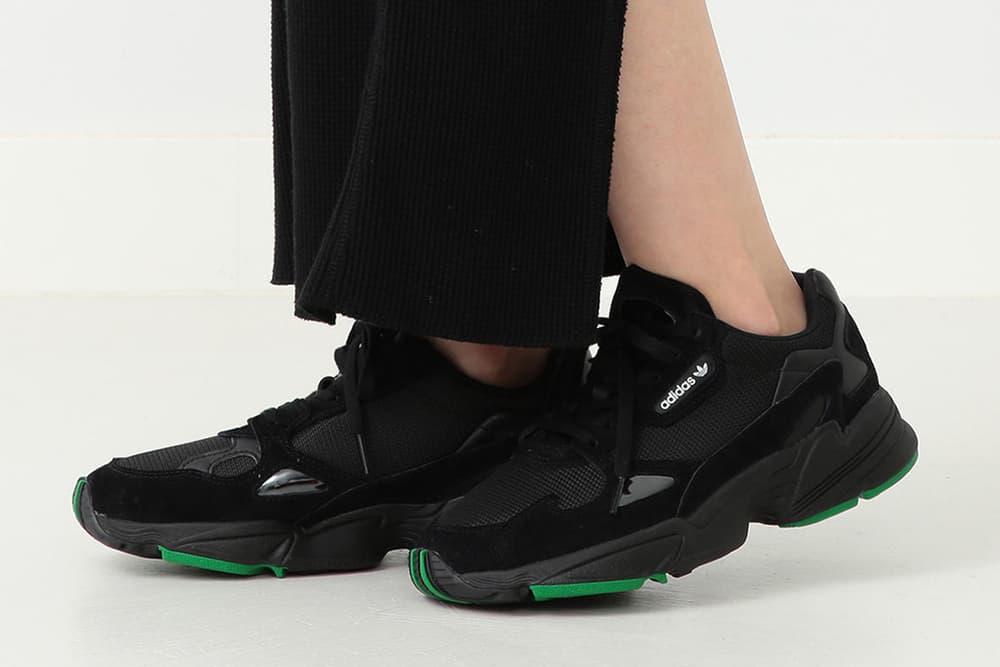 træfning Zoologisk have Slette BEAMS x adidas Falcon in Black and Green | Hypebae