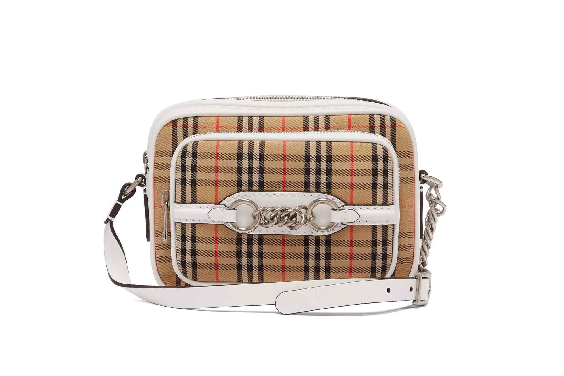 Burberry Sling Vintage Brown Checkered Shoulder Bag New FW23