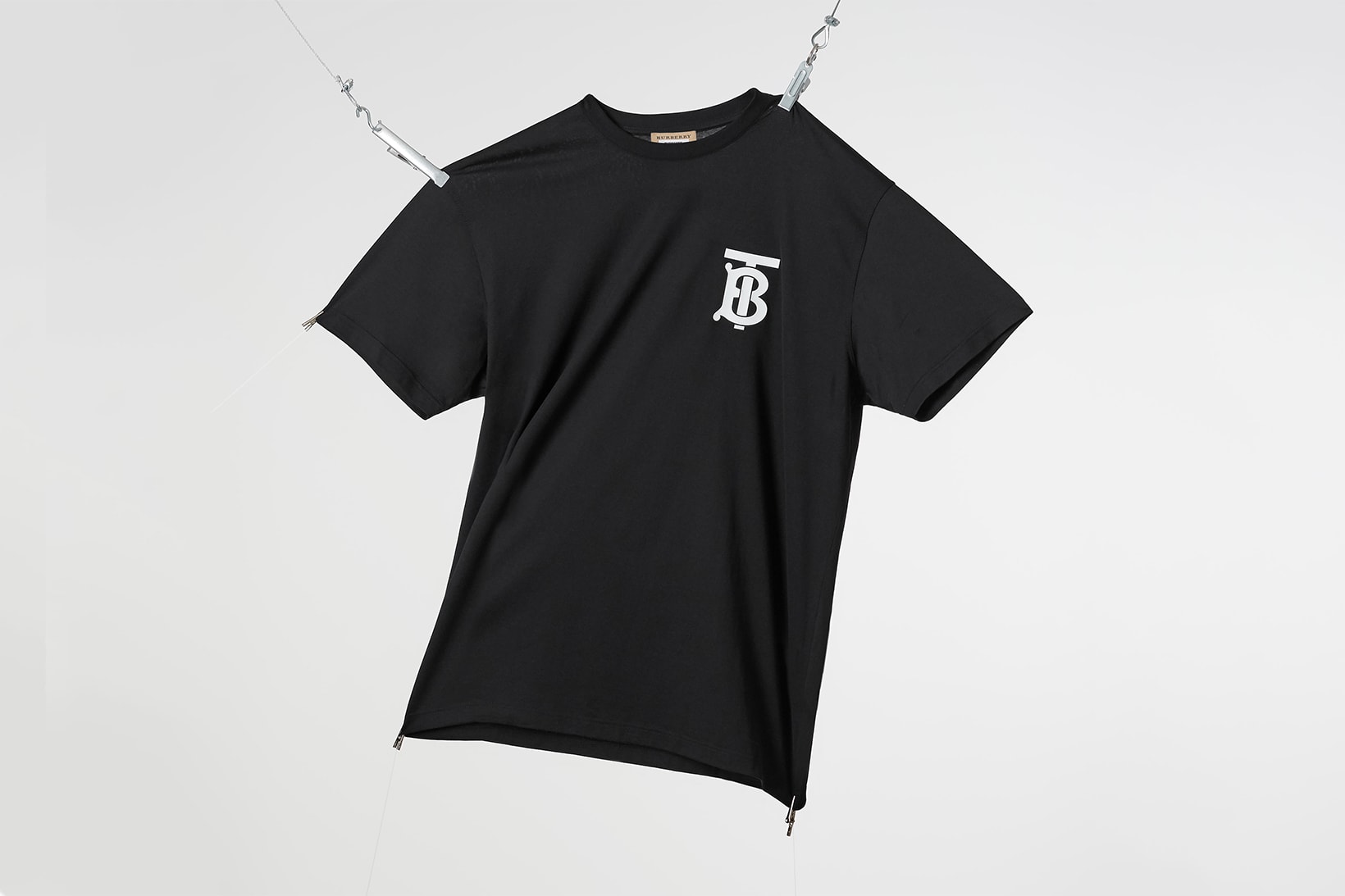 Riccardo Tisci Thomas Burberry Monogram Black T-shirt 2018