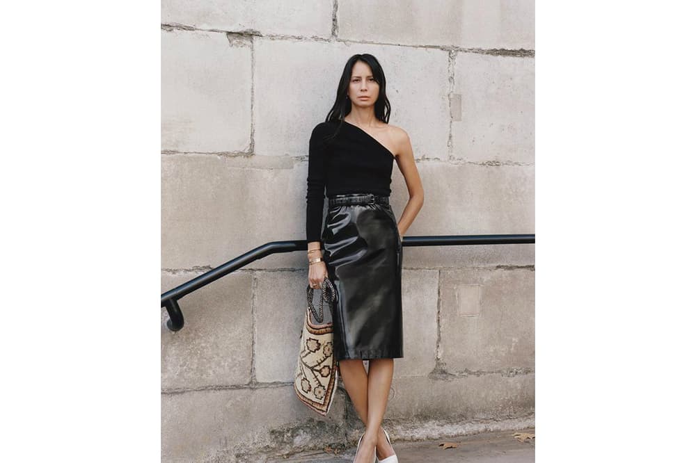 Burberry Spring/Summer 2019 B Series Capsule Collection Vinyl Skirt Black