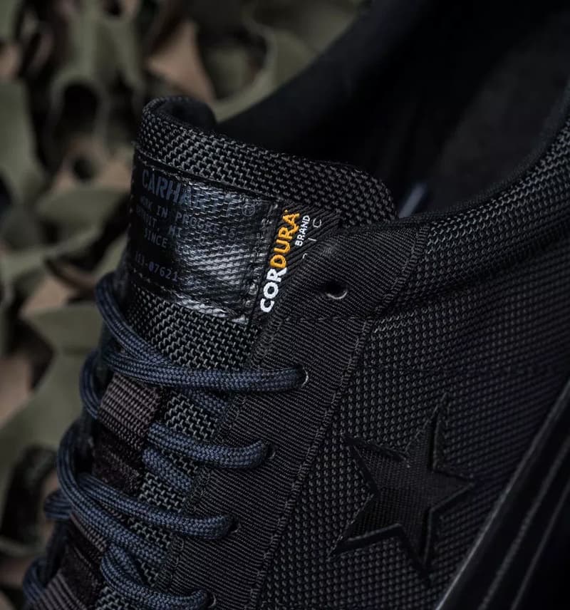 carhartt wip converse one star ox collab collection military green white black