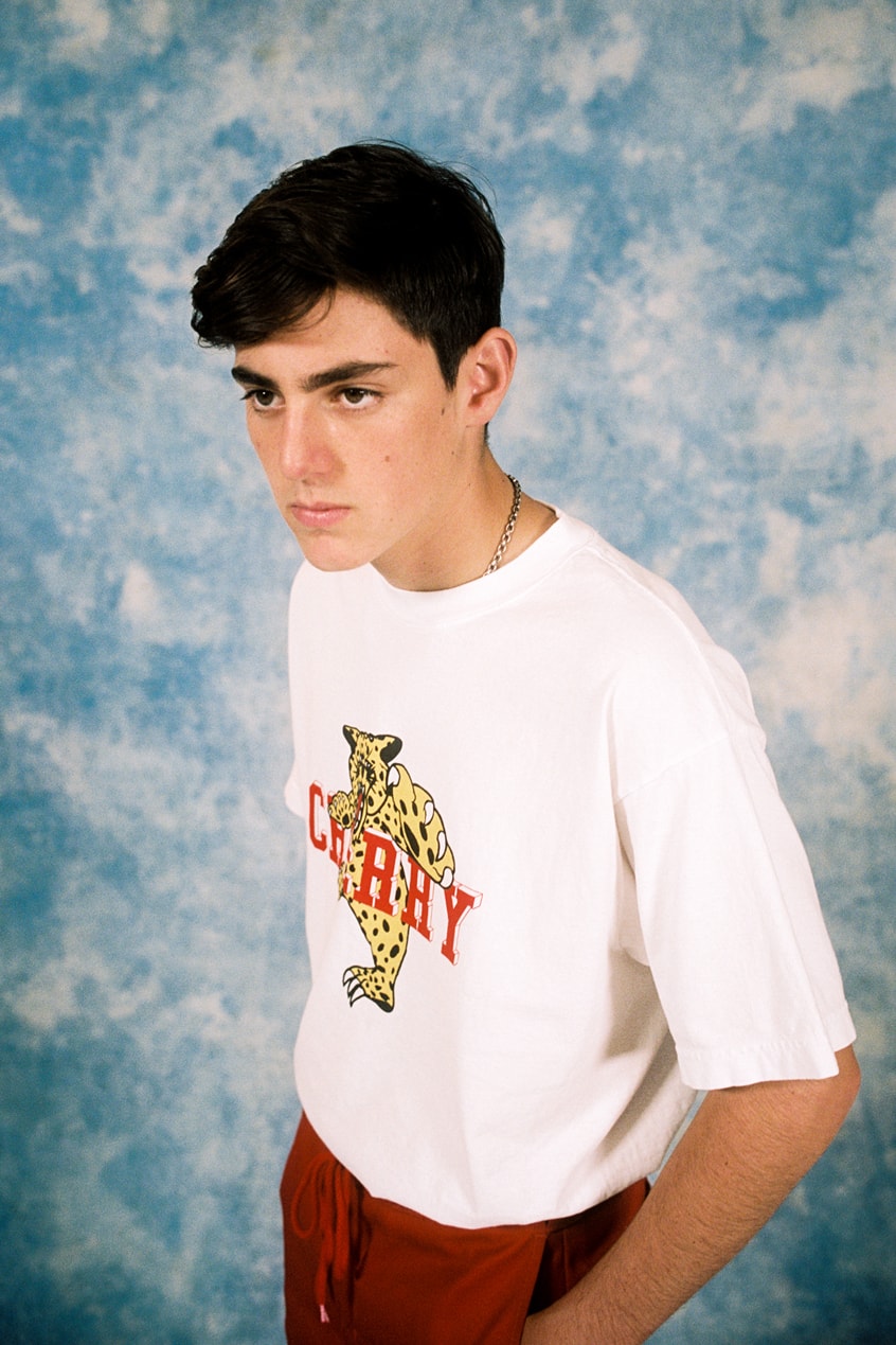Cherry Los Angeles ADHD Collection Lookbook Lion T-shirt White Red
