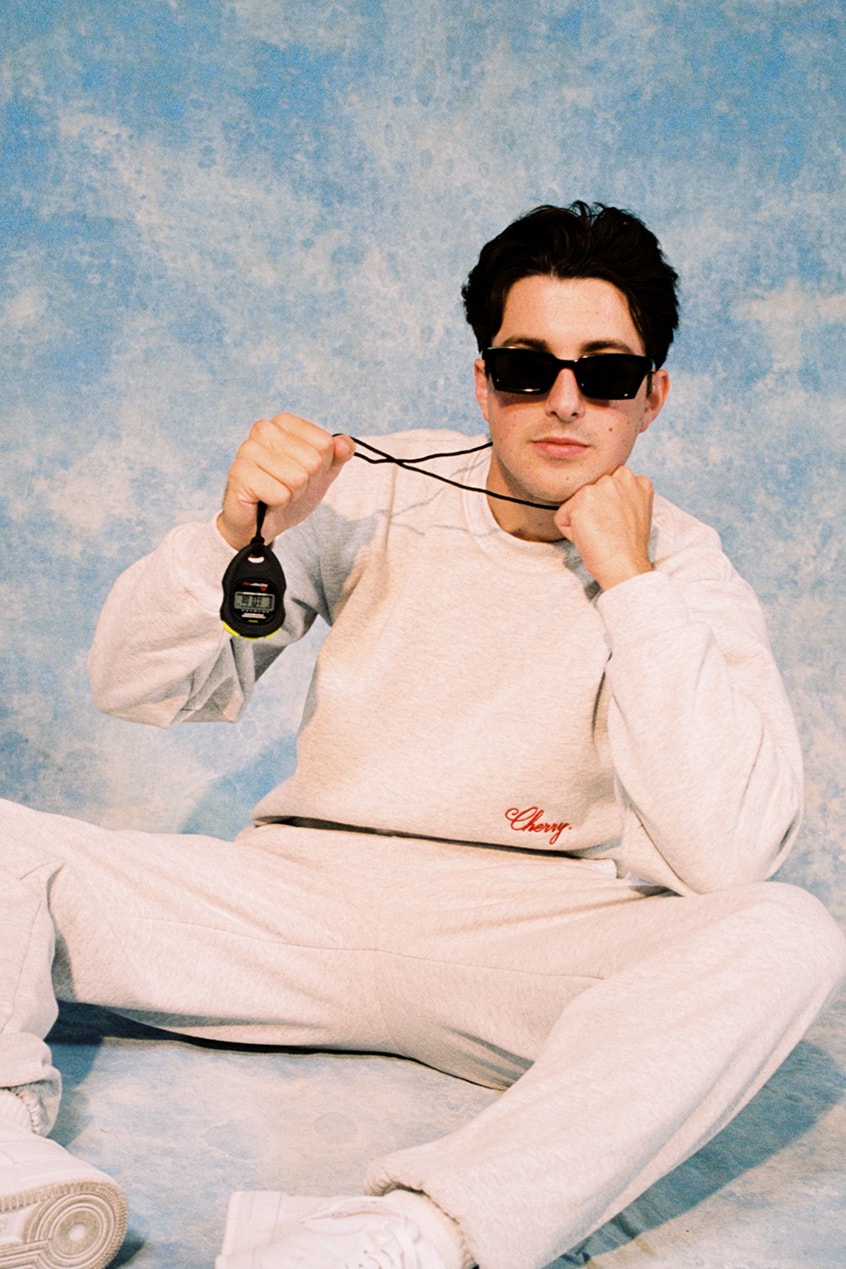 Cherry Los Angeles ADHD Collection Lookbook Crewneck Sweater Sweatpants Grey