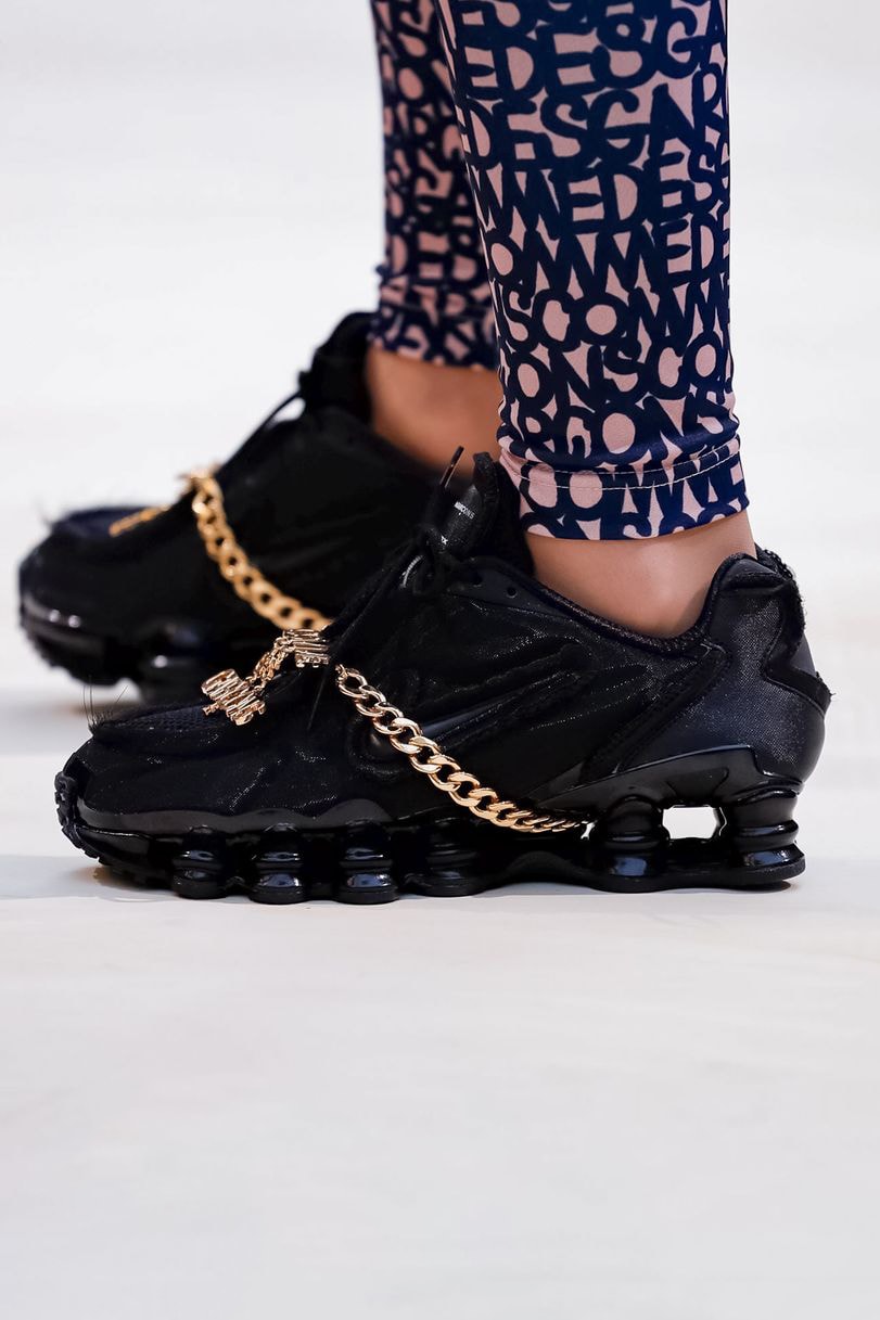 COMME des GARCONS Nike Shox Sneaker Black Spring/Summer 2019 Show Paris Fashion Week