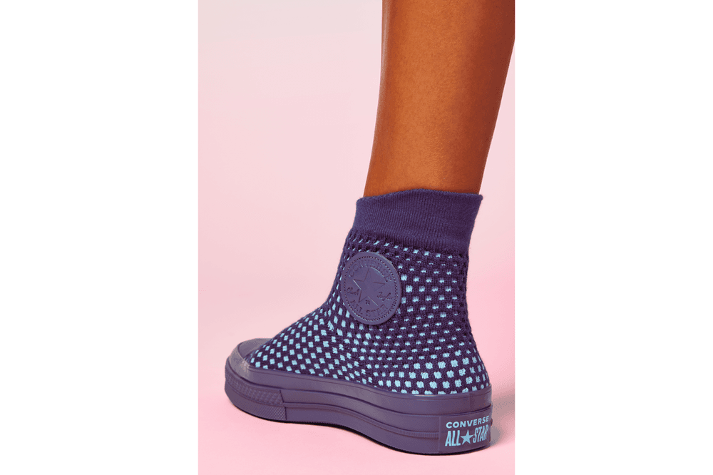 Converse Chuck Knit Cream Blue Black