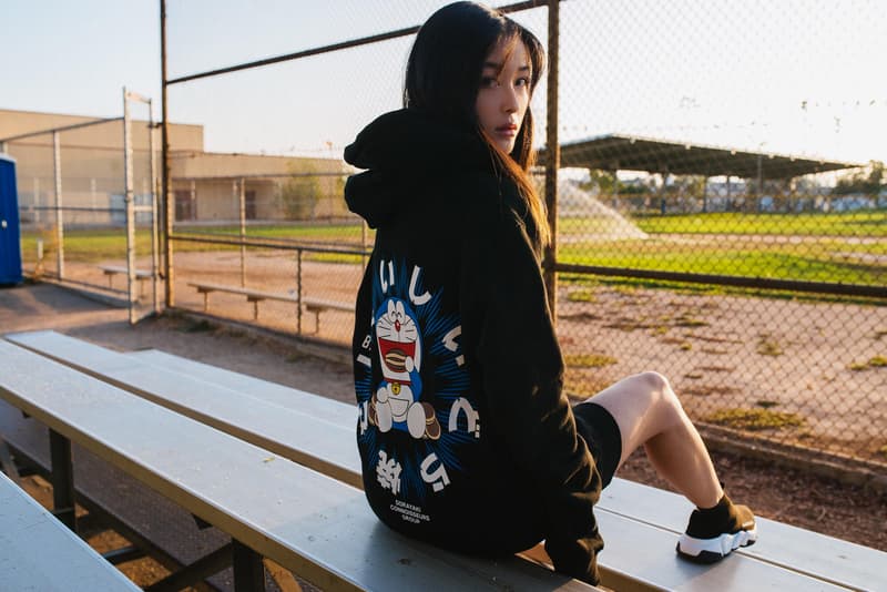 Doraemon x BAIT Capsule Collection Lookbook Hoodie Black