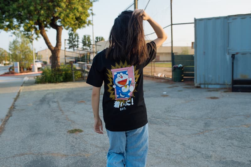 Doraemon x BAIT Capsule Collection Lookbook T-Shirt Black