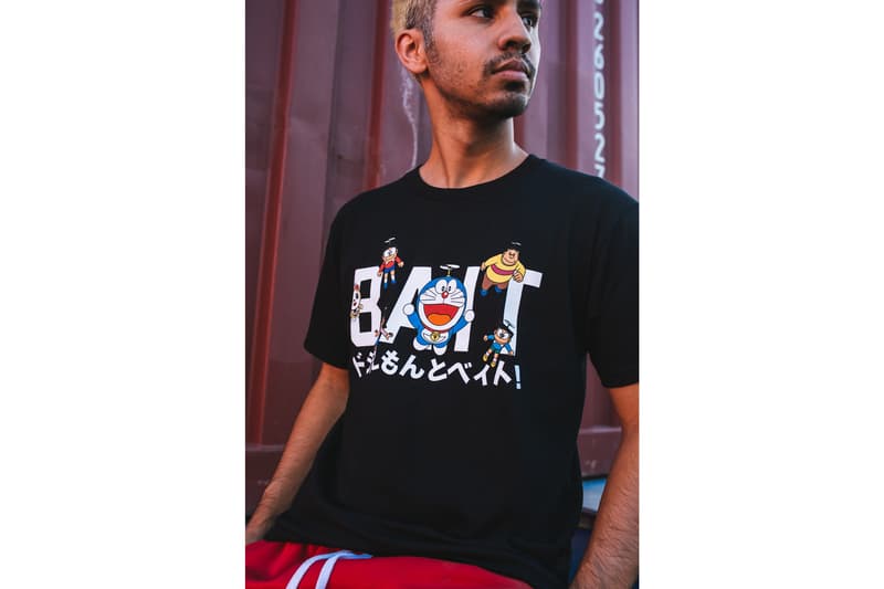 Doraemon x BAIT Capsule Collection Lookbook T-Shirt Black