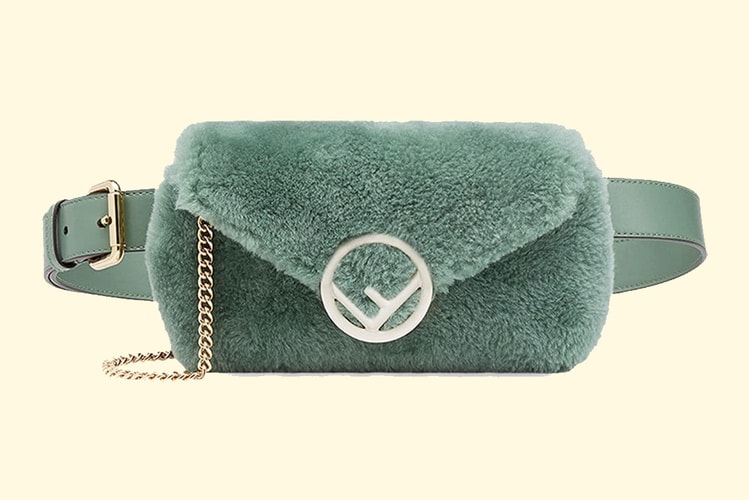 Fendi's Fuzzy, Pastel Mint Belt Bag Will Be Your New Best Friend