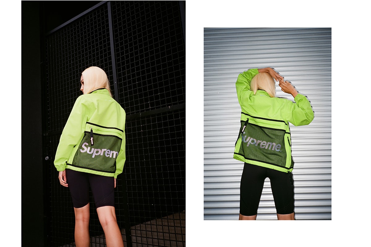 Frankie Collective Reworked Supreme Neon Green Jacket Windbreaker