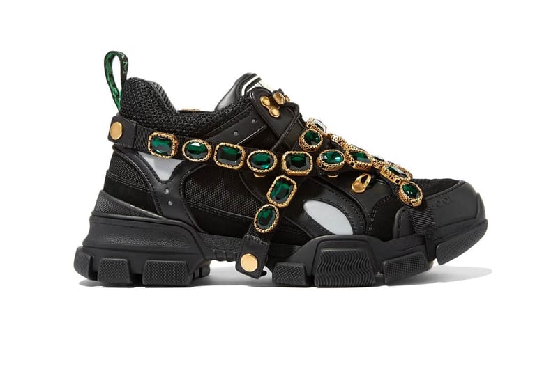 gucci flashtrek sneakers black