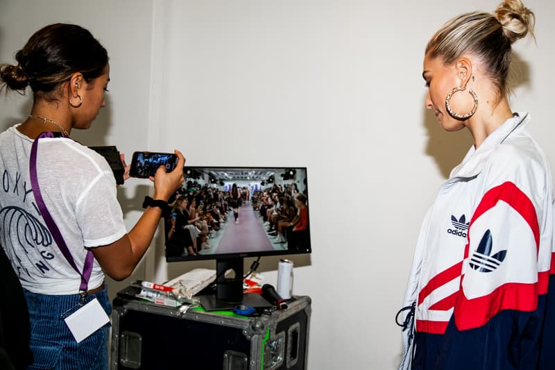 Hailey Baldwin adidas Originals Falcon JD Sports Interview Backstage