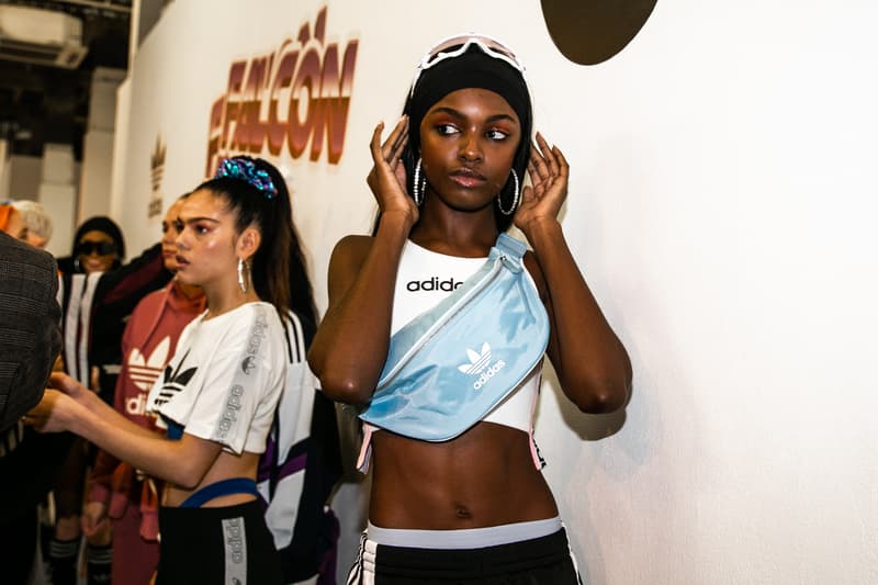 Hailey Baldwin adidas Originals Falcon JD Sports Interview Backstage