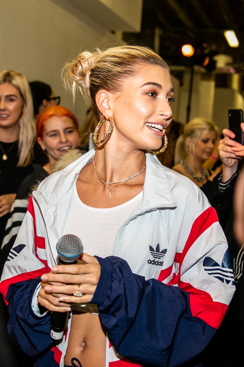 Hailey Baldwin adidas Originals Falcon JD Sports Interview Backstage