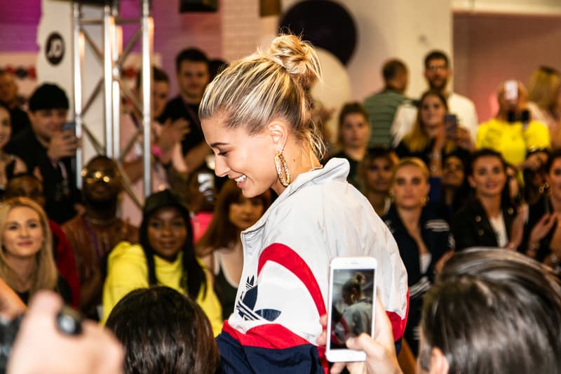 Hailey Baldwin adidas Originals Falcon JD Sports Interview Backstage