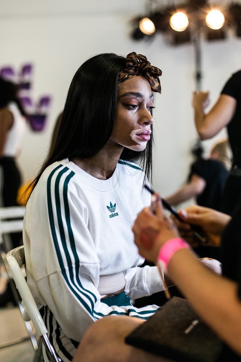 Hailey Baldwin adidas Originals Falcon JD Sports Interview Backstage